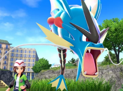 pokemon legends z a trailer battle scene confuses fans over gyarados mechanic pokemon legends z a trailer battle scene confuses fans over gyarados mechanic