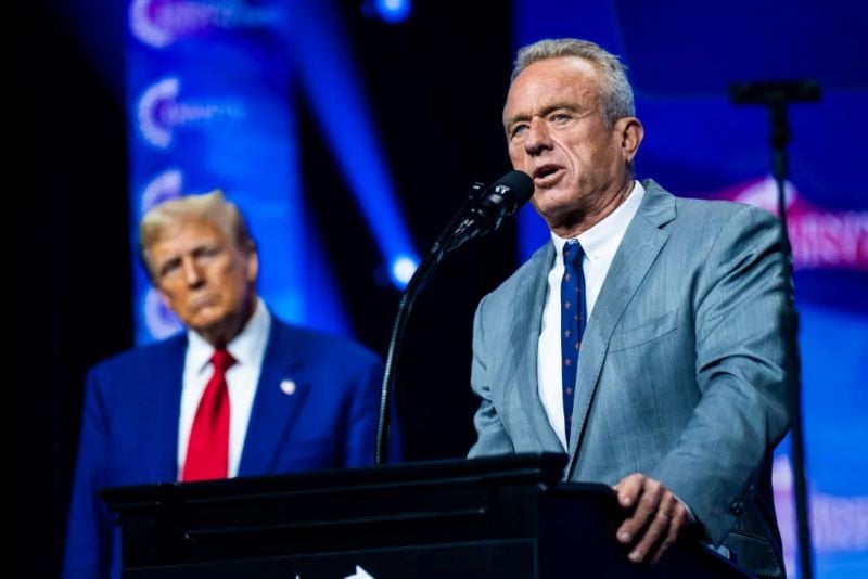 president elect donald trump picked robert f kennedy jr as his health secretary kennedy has endorsed debunked theories blaming vaccines for autism and other conditions photo the washington post getty images