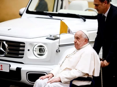 pope s electric popemobile arrives from mercedes benz in support of climate change advocacy