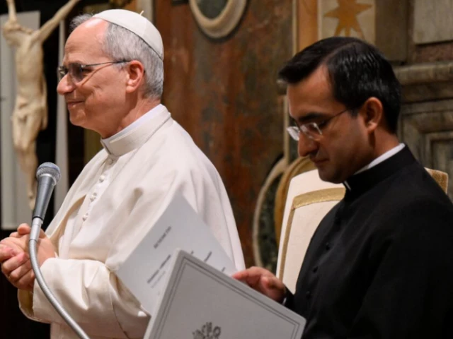 pope leo xiv speaks to members of the centesimus annus foundation at the vatican may 17 2025 photo reuters pope leo xiv speaks to members of the centesimus annus foundation at the vatican may 17 2025 photo reuters