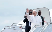 pope leo in cameroon decries handful of tyrants ravaging the world