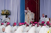 pope leo xiv holds a holy mass at yaounde ville airport in yaounde cameroon april 18 2026 reuters