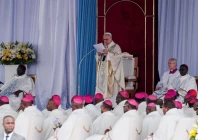 pope leo xiv holds a holy mass at yaounde ville airport in yaounde cameroon april 18 2026 reuters