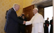 us flags at half staff as trump biden honour late pope francis
