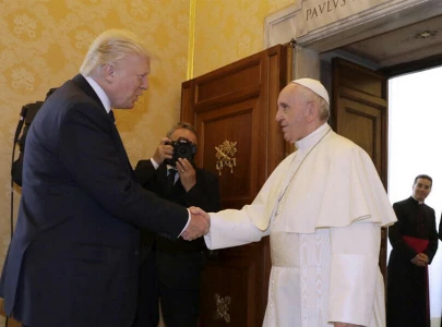 us flags at half staff as trump biden honour late pope francis us flags at half staff as trump biden honour late pope francis