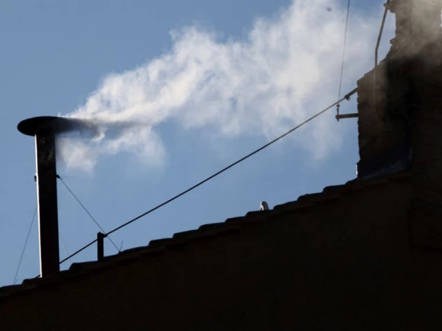 white smoke billowed from the chimney of the sistine chapel signals the selection of new pope photo reuters