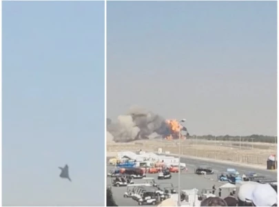 indian tejas goes down mid display at dubai air show