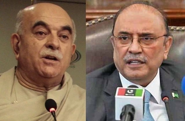 mahmood khan achakzai and asif ali zardari