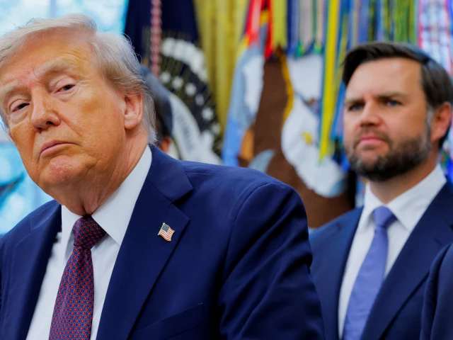 u s president donald trump near vice president jd vance looks on during an event to announce that the space force command will move from colorado to alabama in the oval office at the white house in washington d c u s september 2 2025 photo reuters u s president donald trump near vice president jd vance looks on during an event to announce that the space force command will move from colorado to alabama in the oval office at the white house in washington d c u s september 2 2025 photo reuters