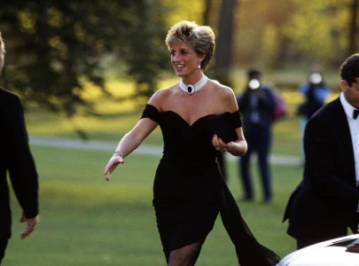 paris s gr vin museum unveils princess diana in her iconic revenge dress paris s gr vin museum unveils princess diana in her iconic revenge dress