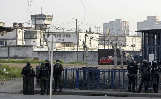 Justice Minister Margarita Cabello described the violence at the Modelo prison in Bogota as an attempted mass breakout. PHOTO: AFP 