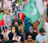 pti protesters hold a rally in hyderabad on 5 august 2026 to mark three years of imran khan s detention in jail photo via x