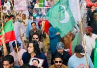 pti protesters hold a rally in hyderabad on 5 august 2026 to mark three years of imran khan s detention in jail photo via x
