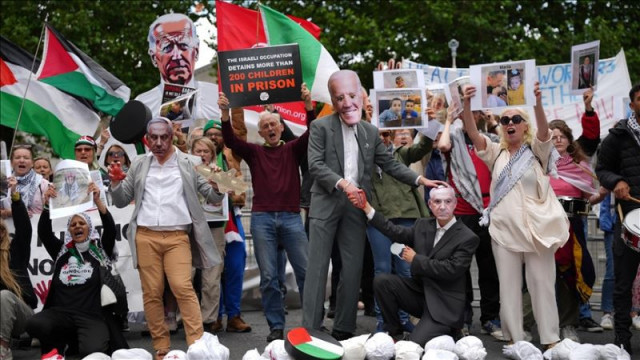 the demonstrators called for an immediate end to the violence and for justice to be established in the gaza strip photo anadolu the demonstrators called for an immediate end to the violence and for justice to be established in the gaza strip photo anadolu