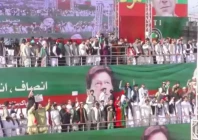 stage set for pti rally in mardan to show support for imran khan