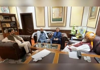 a delegation comprising pti chairman barrister gohar ali khan former k p assembly speaker asad qaiser and ttap spokesperson hussain ahmad yousafzai met maulana fazl at his residence in islamabad on october 29 2026 photo screengrab