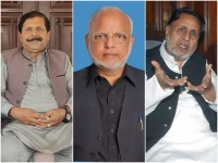 pti leader afzal azeem pahat l ejaz chaudhry m and mian mahmoodur rasheed photos file