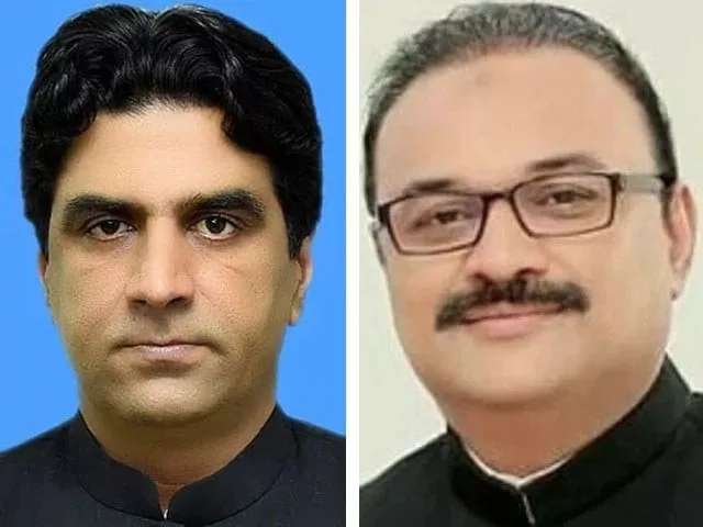 pti leaders ali nawaz awan l and aamir dogar r photo file pti leaders ali nawaz awan l and aamir dogar r photo file