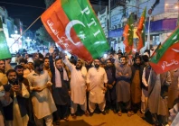 imran khan s supporters shout slogans against his arrest during a rally in quetta photo afp file