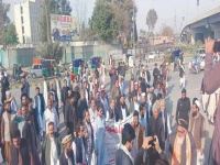 a protest by local government representatives outside the khyber pakhtunkhwa assembly enters its third day on sunday photo express