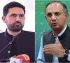 k p cm sohail afridi l and pti leader omar ayub photos file