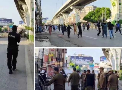 pti defies protest ban clashes with police pti defies protest ban clashes with police