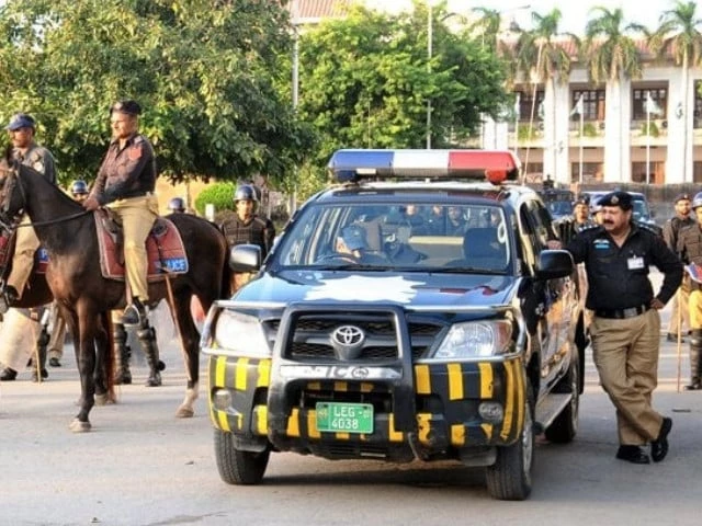 punjab police officials waiting alongside readied vehicles and on horseback photo express file punjab police officials waiting alongside readied vehicles and on horseback photo express file