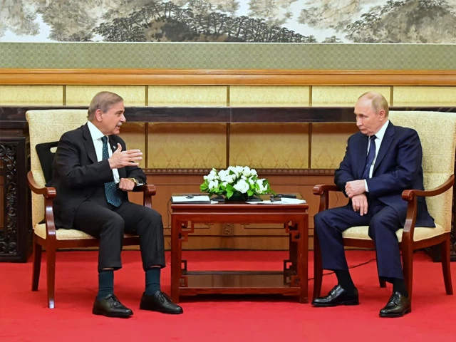prime minister shehbaz sharif meets with russian president vladimir putin in beijing on september 2 photo x com govtofpakistan prime minister shehbaz sharif meets with russian president vladimir putin in beijing on september 2 photo x com govtofpakistan
