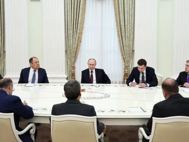 russian president vladimir putin attends a meeting with iranian foreign minister abbas araqchi as head of the russian general staff s main intelligence directorate igor kostyukov russian foreign minister sergei lavrov and presidential aide yury ushakov sit nearby at the kremlin in moscow russia june 23 2025 photo reuters russian president vladimir putin attends a meeting with iranian foreign minister abbas araqchi as head of the russian general staff s main intelligence directorate igor kostyukov russian foreign minister sergei lavrov and presidential aide yury ushakov sit nearby at the kremlin in moscow russia june 23 2025 photo reuters