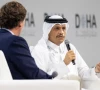 qatari prime minister and foreign minister sheikh mohammed bin abdulrahman bin jassim al thani speaks at the 23rd edition of the doha forum during a session moderated by us journalist tucker carlson photo x