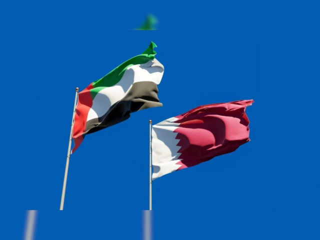 qatar uae flag photo afp qatar uae flag photo afp