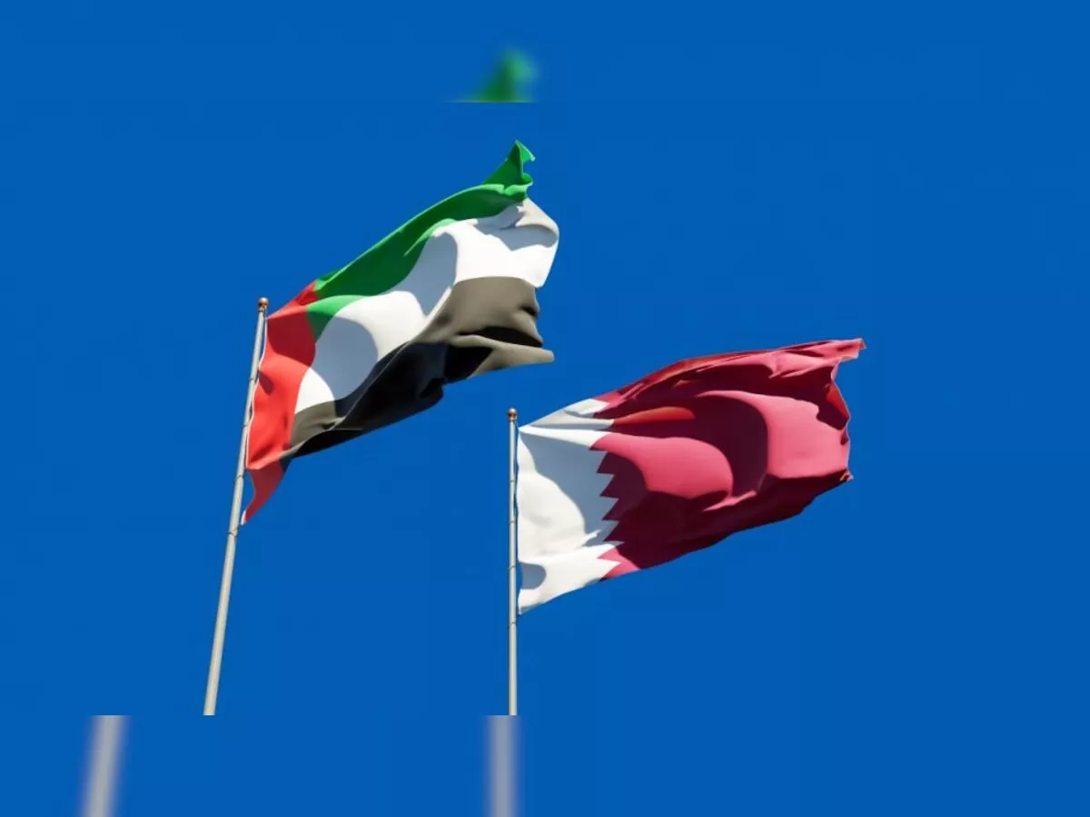 qatar uae flag photo afp qatar uae flag photo afp