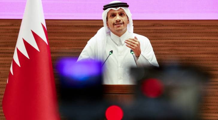 Qatar's Prime Minister and Foreign Minister Mohammed al-Thani addresses a press conference following ‘Israeli’ strikes in Doha.PHOTO:ROYA NEWS