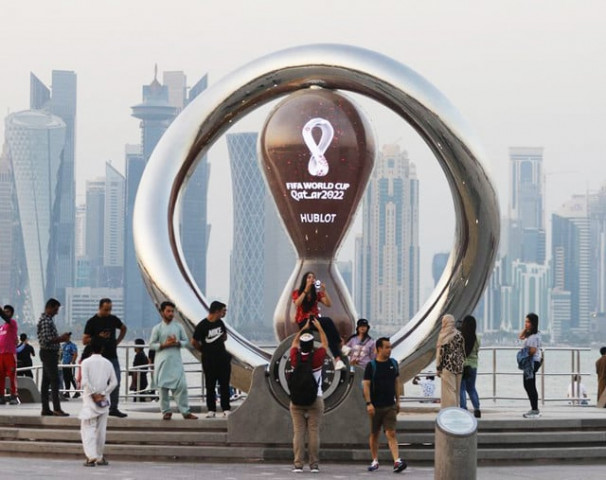 fifa world cup qatar 2022 countdown clock is seen photo reuters file fifa world cup qatar 2022 countdown clock is seen photo reuters file