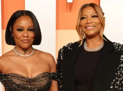 queen latifah s rare red carpet moment with longtime love eboni nichols