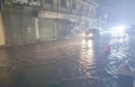a pool of rainwater creates problems in free flow of traffic in quetta photo ppi