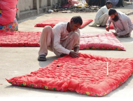 there demand for warm blankets has risen with the drop in temperatures photo agha mahroz express