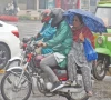 commuters travel in lahore amid moderate rain the met office predicted similar conditions for the next 24 hours photo online