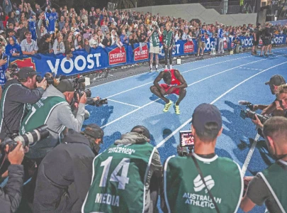 sprinting prodigy gout upstaged in 200m sprinting prodigy gout upstaged in 200m