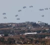 humanitarian aid falls through the sky towards the gaza strip after being dropped from an aircraft amid the ongoing conflict between israel and the palestinian islamist group hamas as seen from israel april 30 2024 photo reuters