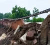 rail bridge damage disrupts train network