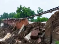 rail bridge damage disrupts train network
