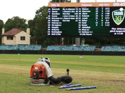 unpredictable weather ends pakistan vs pm s xi match in draw