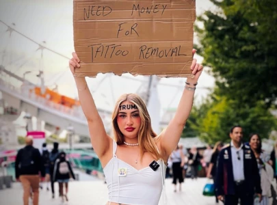 influencer begs for money to remove trump forehead tattoo