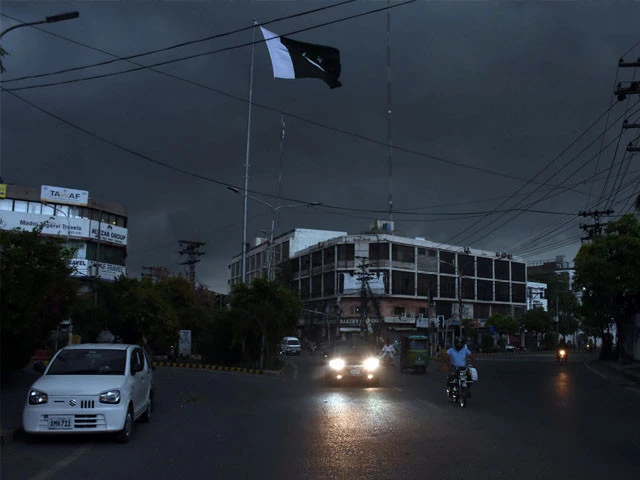 a view of dark clouds hovering over the sky before rain in lahore on june 29 photo online