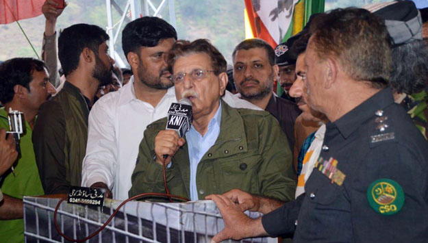 AJK PM Raja Farooq Haider. PHOTO: ONLINE