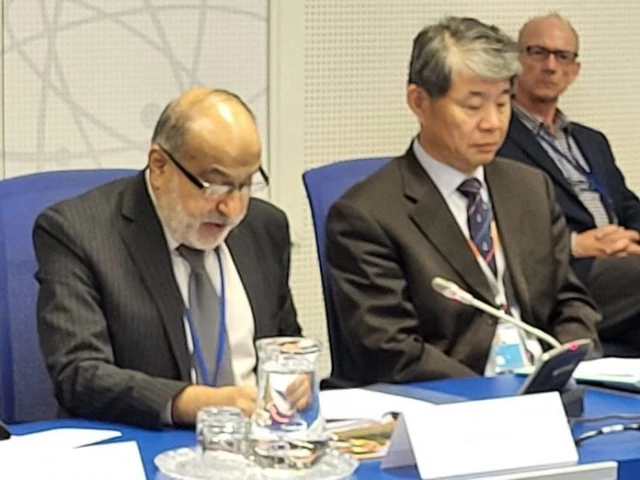 pakistan atomic energy commission paec chairman dr raja ali raza anwar addressing at a side event of the 69th iaea general conference in islamabad photo app pakistan atomic energy commission paec chairman dr raja ali raza anwar addressing at a side event of the 69th iaea general conference in islamabad photo app