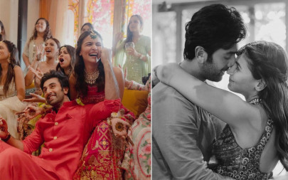 in pictures ranbir kapoor and alia bhatt s vibrant mehendi in pictures ranbir kapoor and alia bhatt s vibrant mehendi