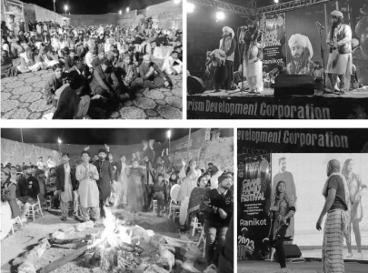 revelers rock in desert