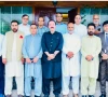 azad jammu and kashmir prime minister faisal mumtaz rathore poses for a group photo with a delegation of the all kashmir newspaper society in ajk photo express azad jammu and kashmir prime minister faisal mumtaz rathore poses for a group photo with a delegation of the all kashmir newspaper society in ajk photo express